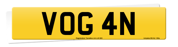 Registration number VOG 4N